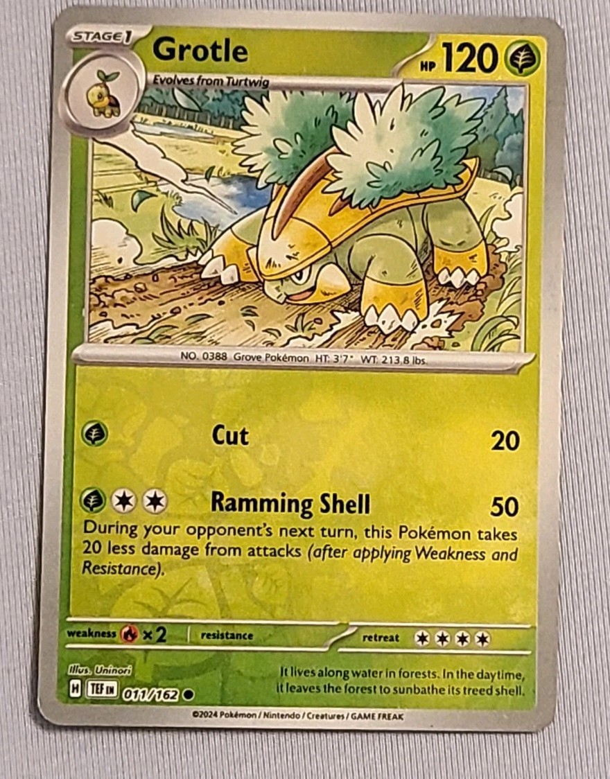 Pokemon CRONO FORZE ITA - 2024 Reverse GROTLE 011/162