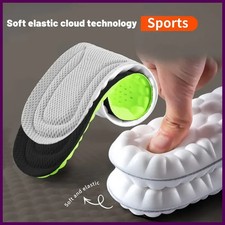 Sport Insoles for Shoes 4D Shock Absorption Deodorant Breathable Cushion Running