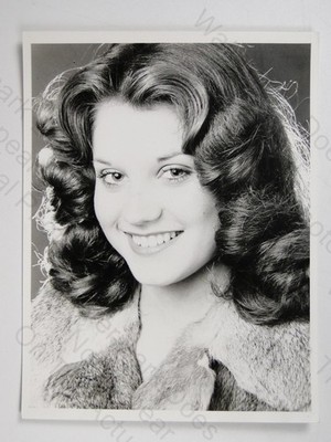 Michele Hobson Miss ATV Schönheitswettbewerb britisches TV Portrait ca. 1970er Vintage Foto