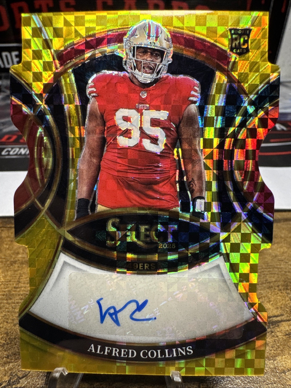 Alfred Collins Panini Select Rookie Signatures #RSIACS Gold Die Cut