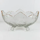 Vintage Jeanette Hospitality Gold Lombardi Footed Bowl (Box Included)
