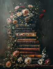 Book Paint by Numbers Kit for Adults Beginner,Flower Paint by Number Kits on Can