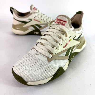 Reebok x Recess Nano Court Mens Pickle Ball Training Shoes Beige Green Size 5.5