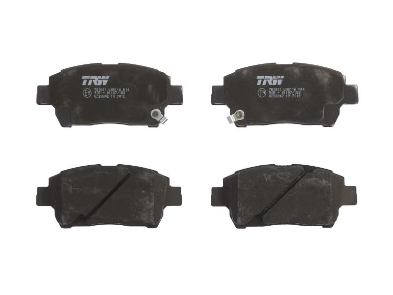 Plaquettes de frein TRW GDB3242 pour compacte IST 1.5 essence de 2004 à 2007