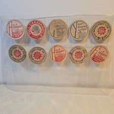 Vintage Milk Bottle Caps Unique Variants for Collectors Mixed Lot
