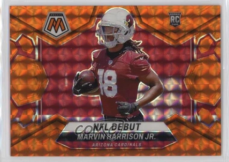 2024 Panini Mosaic NFL Debut Orange Prizm /199 Marvin Harrison Jr Rookie RC 1bk5