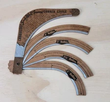 1950s Chromedge Sink Well Frame Advertising Corner Gauge B&T Metals Ohio