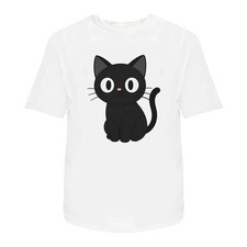 Image of 'Black Cat' Unisex T-Shirt - 100% Cotton (S-XXL) (TA059450)