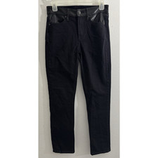 GAP Vintage Slim Mid Rise Black Jeans Solid Denim Size 25/0