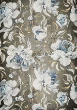 Decoupage Queen - Blue Peonies Rice Paper A4