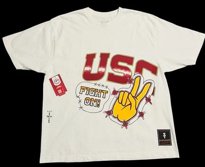 Travis Scott Cactus Jack & Mitchell & Ness T-Shirt USC Trojans shirt sz XL NWT