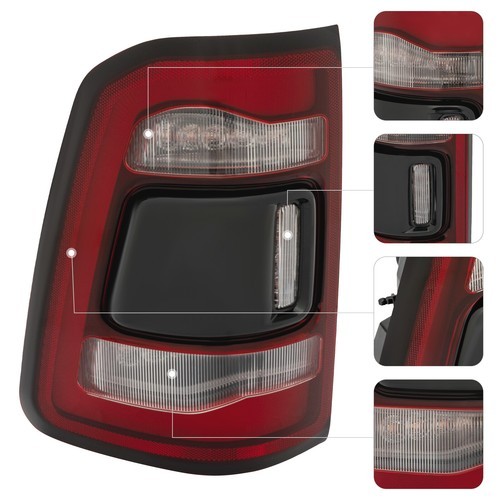 For 2019-2022 Ram 1500 LED Tail Light Rear Brake Lamp with Blind Spot LH/RH Side - Bild 3 von 52