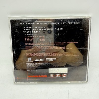 Rammstein: Mutter Promo CD 4-Track Sampler 2001 (UNIR20390-2) OOP