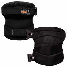 Ergodyne ProFlex 230 Soft Cap Knee Pads, Buckle Closure, Black