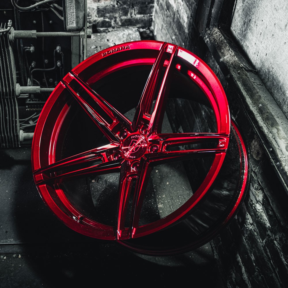 20" Rohana RFX15 Red 20x9 20x10 Concave Wheels Rims Fits Maserati Quattroporte
