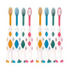 8 Packs Kids Toothbrush, Extra Soft Lovely Deer Toddler Toothbrush for Kids 2-8