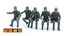 1/72 German Army Vehicle-Mounted Seated Trooper 5pcs Colored Model P0404