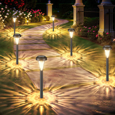 Fiflying Solarlampen Für Außen Garten, 6 Stück Warmweiß LED Solarleuchten, Garte