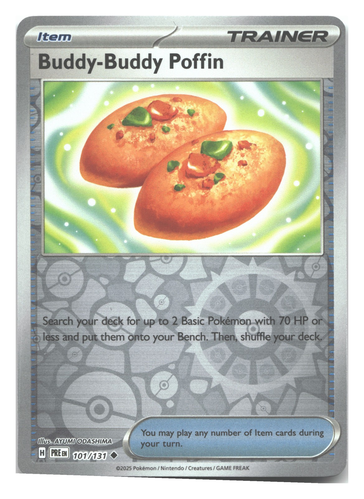 Buddy-Buddy Poffin 101/131 Pokemon SV: Prismatic Evolutions Reverse Holofoil NM