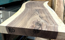 ONE KILN DRIED BOLIVIAN ROSEWOOD WIDE NATURAL EDGE SLAB 42" x 14" x 1 13/16" RO