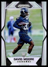 2017 Panini Prizm Silver Prizm David Moore Rookie Seattle Seahawks #250