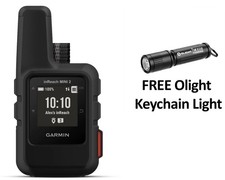 Garmin inReach Mini 2 Black Satellite Communicator 010-02602-01  Olight Light
