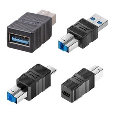 USB3.0 Printer Adapter USB B Male to Female Type C Printer Adapter Connector