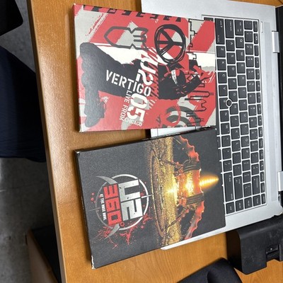 U2 lot of 2 DVDs 360° At The Rose Bowl & Vertigo 2005 Live in Chicago