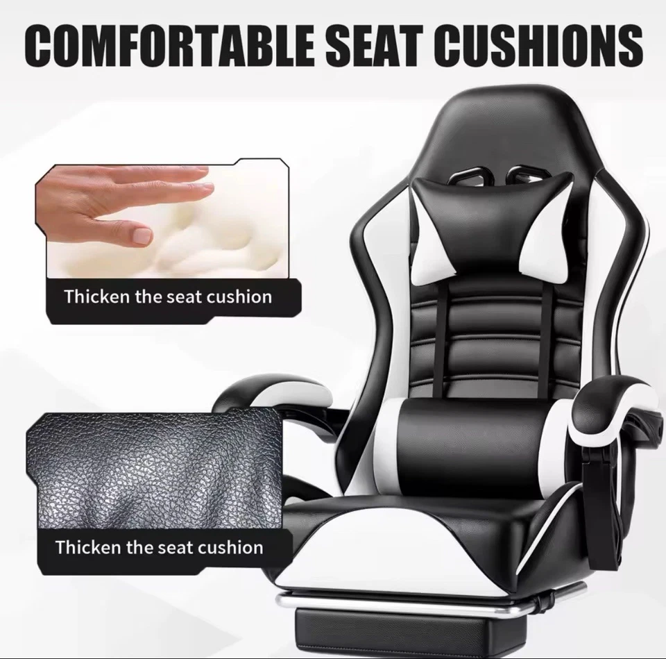 Ergonomic Gaming Chair & Office  w/ Lumbar Support & Adjustable Armrests US SLR - Image 4 of 4