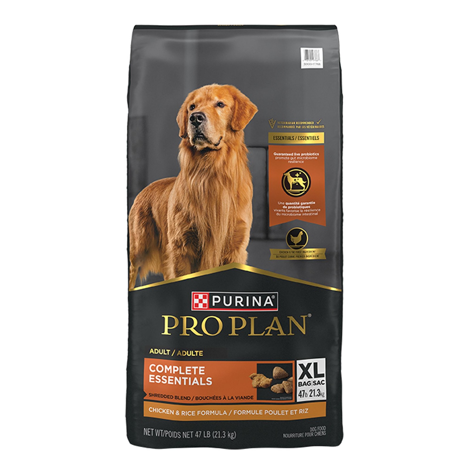 Purina Pro Plan Adult Shredded Blend Chicken & Rice Formula Dry Dog Food 47lbs