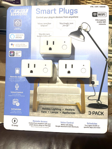 Feit Electric 1368338 WiFi Smart Plug 3-pack