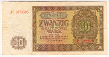 1948 Germany 20 Deutsche Mark 2873303 Paper Money Banknotes