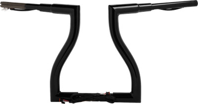 La Choppers La-7317-14BW Pre-Wired Thresher Handlebar - 14'' - Black