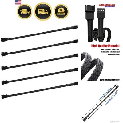 12'' pwm Fan Extension Cable，4 pin Fan Extension Cable，Cable Extension pc，PC F...