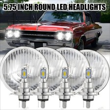 Dot For Oldsmobile 442 98 F85 Cutlass 5 34 5.75 Led Headlights Hilo Drl 4pcs