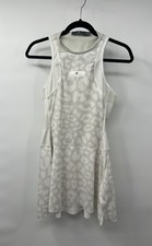 adidas by Stella Mccartney BARRICADE Tennis Dress White Leopard sz M NWOT