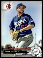 2017 Bowman Draft Jordan Sheffield Los Angeles Dodgers #BD-134