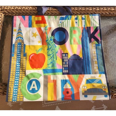 New Large Reusable Tote Shopping Bag NEW YORK TJMAXX NYC Statue of Liberty.