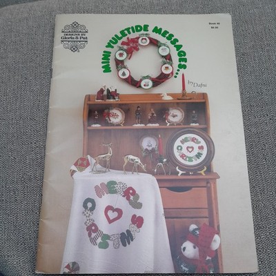 Mini Yuletide Botschaften Kreuzstichkarte Broschüre von Gloria und Pat