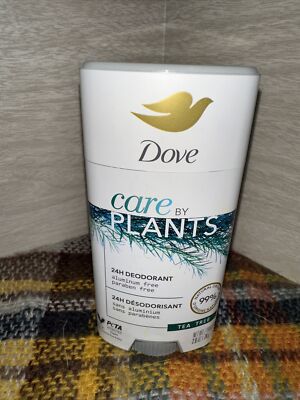 Dove Care By Plants 24H Deodorant Tea Tree Aluminum & Paraben Free 2.6Oz