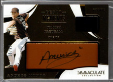 2020 Immaculate Collection Moments Mem Leather #48 Andres Munoz Auto /99