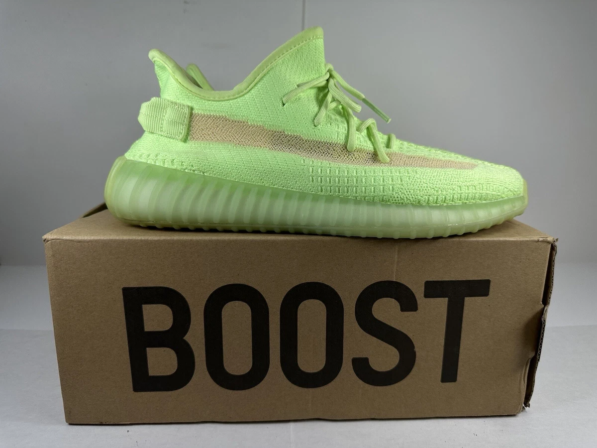 Adidas Yeezy Boost 350 V2 Glow In The Dark GID Size 11 Pre - Owned Rplcment  Box