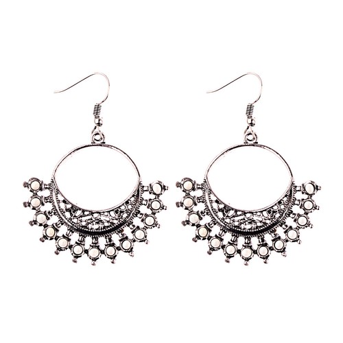 Pendientes colgantes/redondos étnicos redondos multicolor estilo bohemio vintage para mujer - Imagen 5 de 85