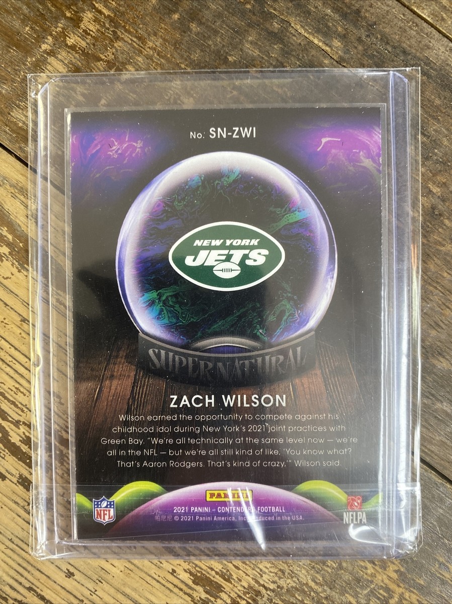 2021 Panini Contenders ZACH WILSON Supernatural Insert RC