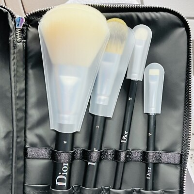 DIOR Exclusive Makeup Brush Set in Vanity Case 5-Piece Set NEW! | eBay