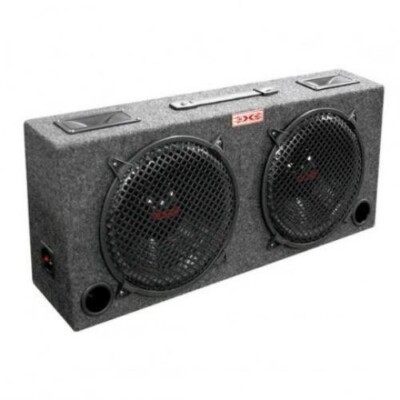 NEW Dual 8'' Woofer Speaker Tweeter Truck Box FullRange Cabinet Stereo ATV jeep