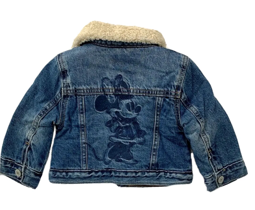 NWT Baby Gap Disney Girls 12 18 Months Minnie Mouse Sherpa Lined