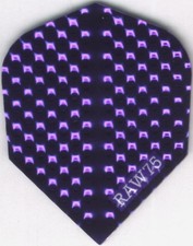 Bright Purple Dimplex Dart Flights: 3 per set