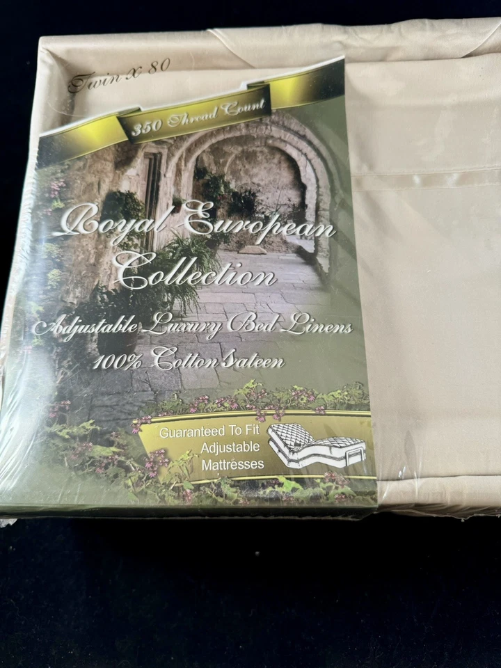 Juego de sábanas satén 100 % algodón European Collection Twin X 80 350 hilos Foto 2 de 4