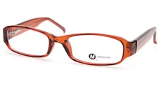 NEW MODERN OPTICAL Tomorrow Brown EYEGLASSES GLASSES FRAME 51-17-135 B28mm